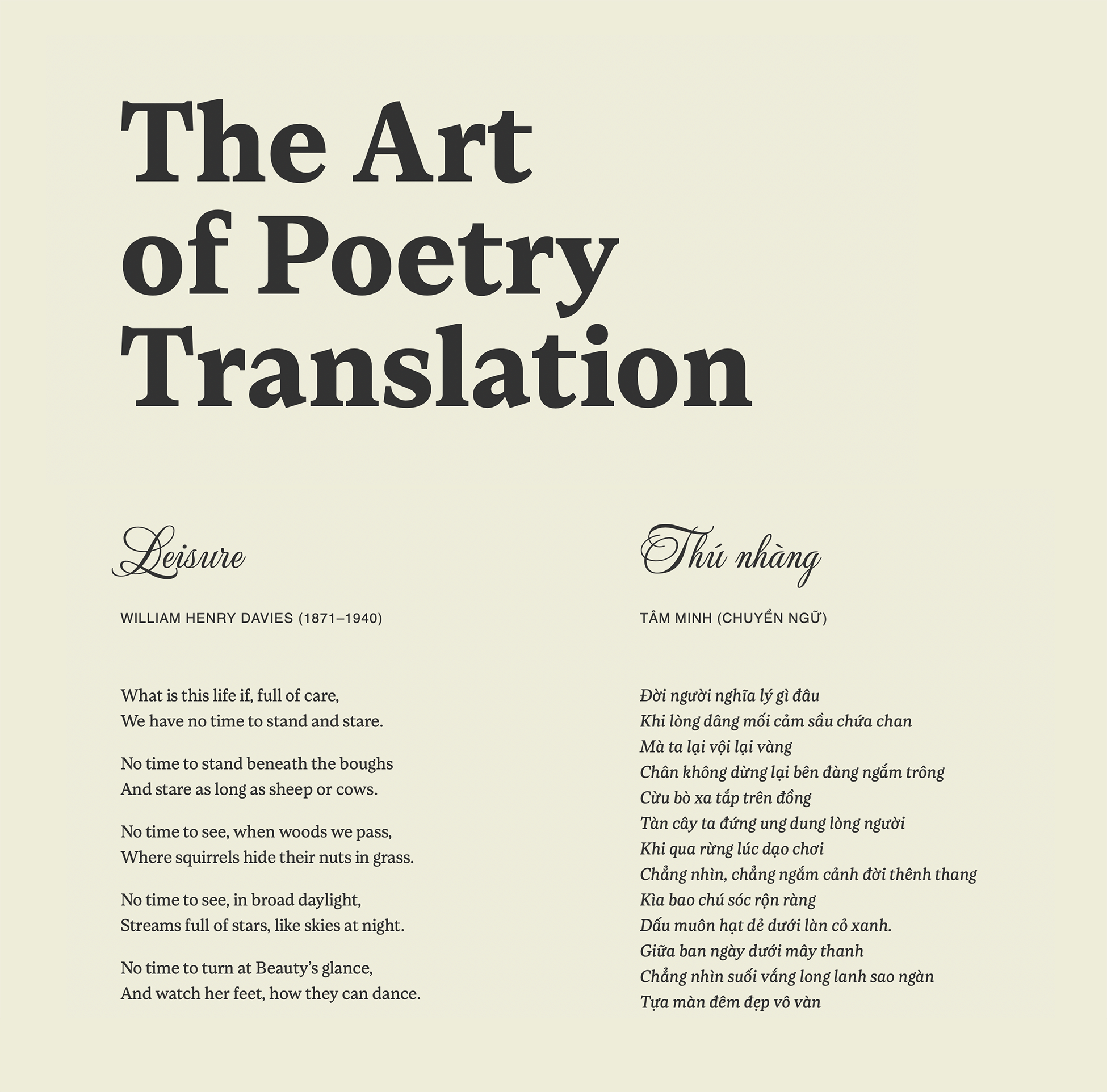 Poetry Translation